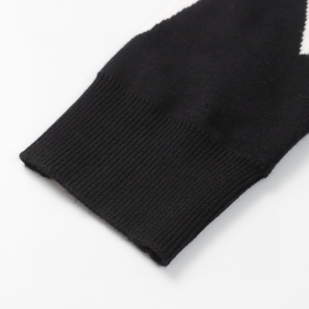 Louis Vuitton Abstract Houndtooth Sweater "Black-White"