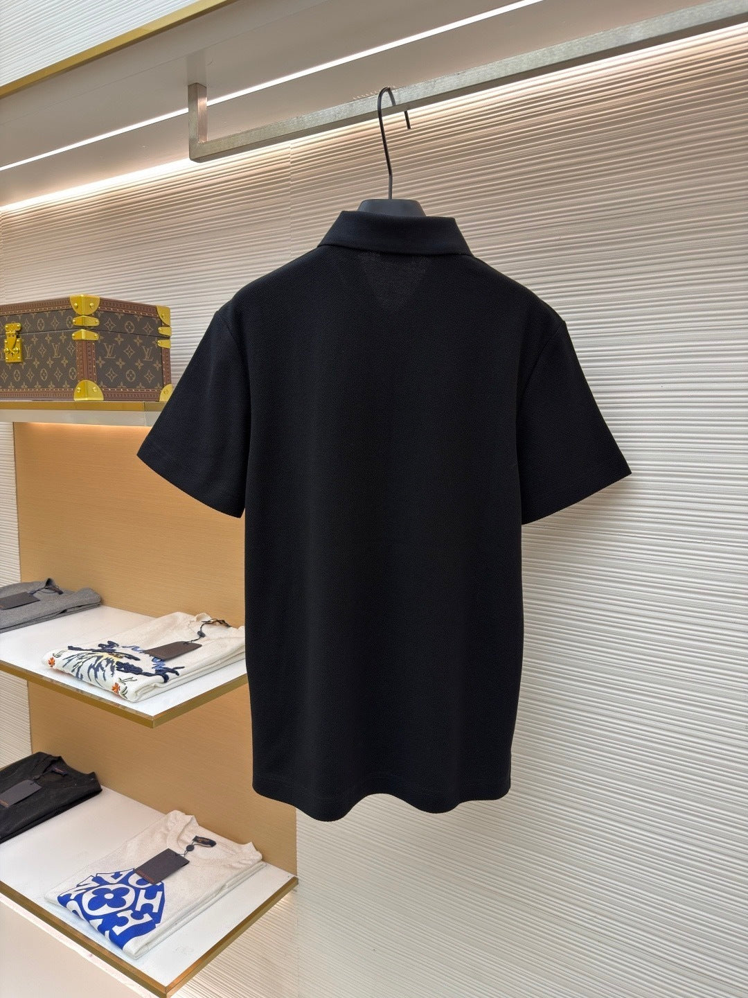 Burberry EKD Sketch Cotton Polo T-Shirt "Black"