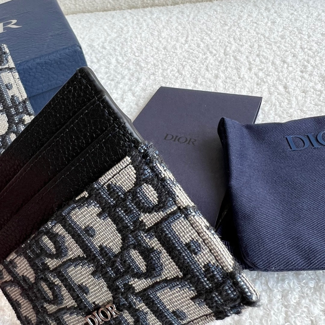 Dior Oblique Jacquard Card Holder