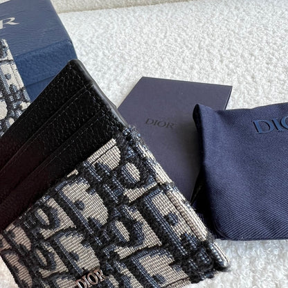 Dior Oblique Jacquard Card Holder