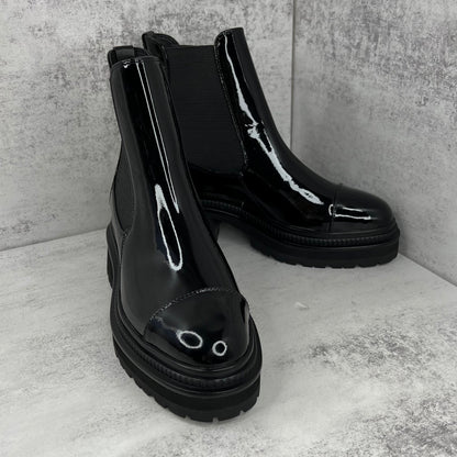 Chanel Chelsea Boots "Black Gloss"