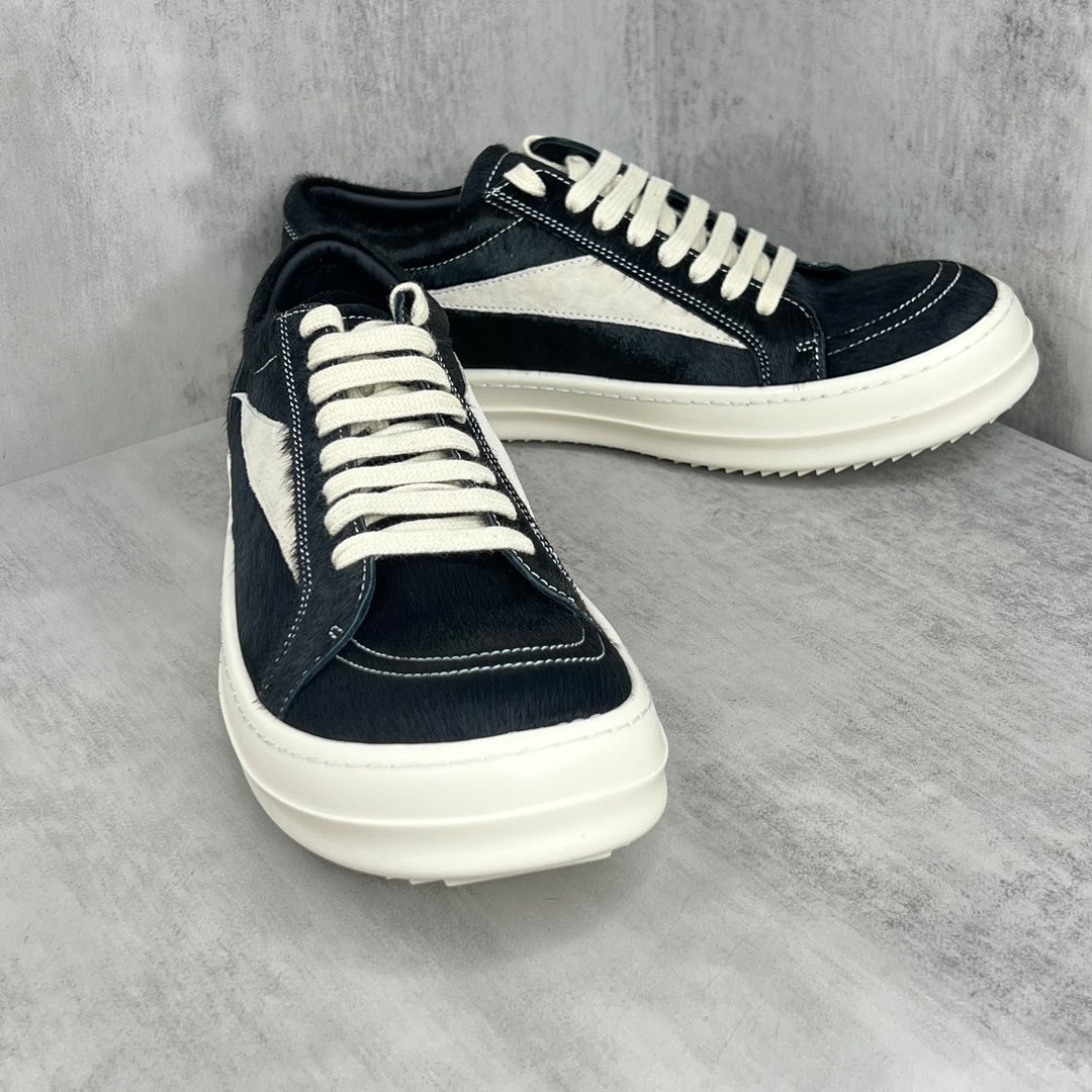 Rick Owens DRKSHDW Low "Black Fur"