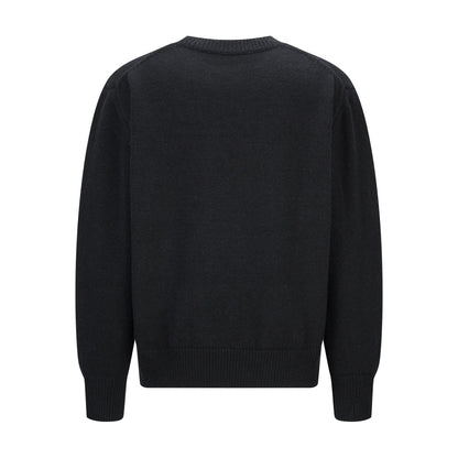 Prada Embroidered Logo Sweater "Black"