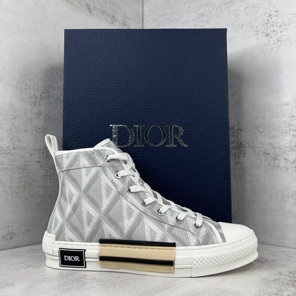 Dior B23 High-Top "Light Grey CD Diamonds"