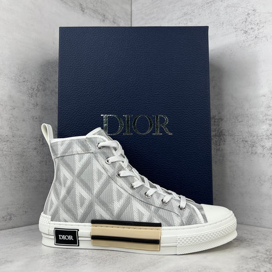 Dior B23 High-Top "Light Grey CD Diamonds"