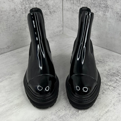 Chanel Chelsea Boots "Black Gloss"