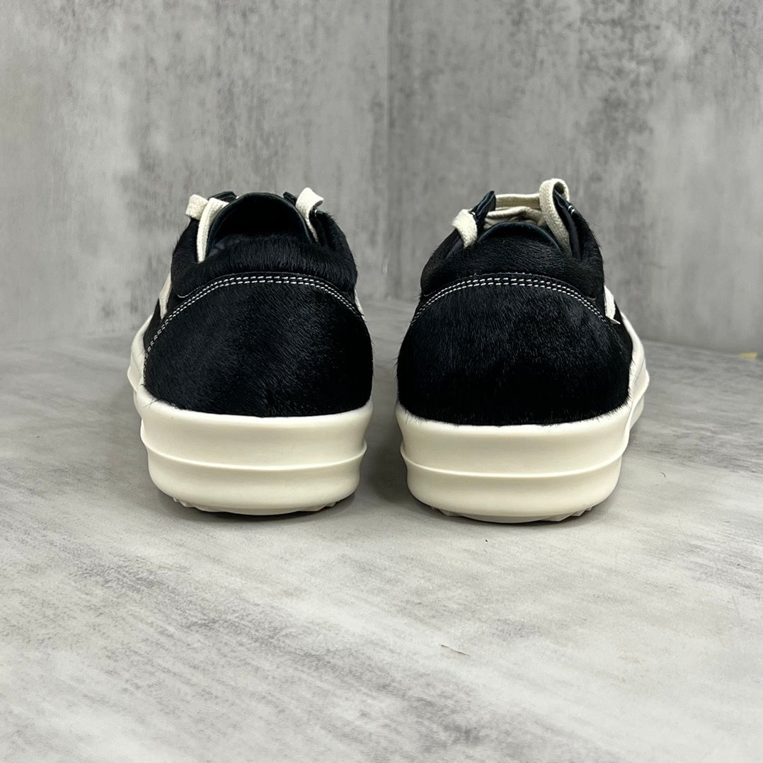 Rick Owens DRKSHDW Low "Black Fur"