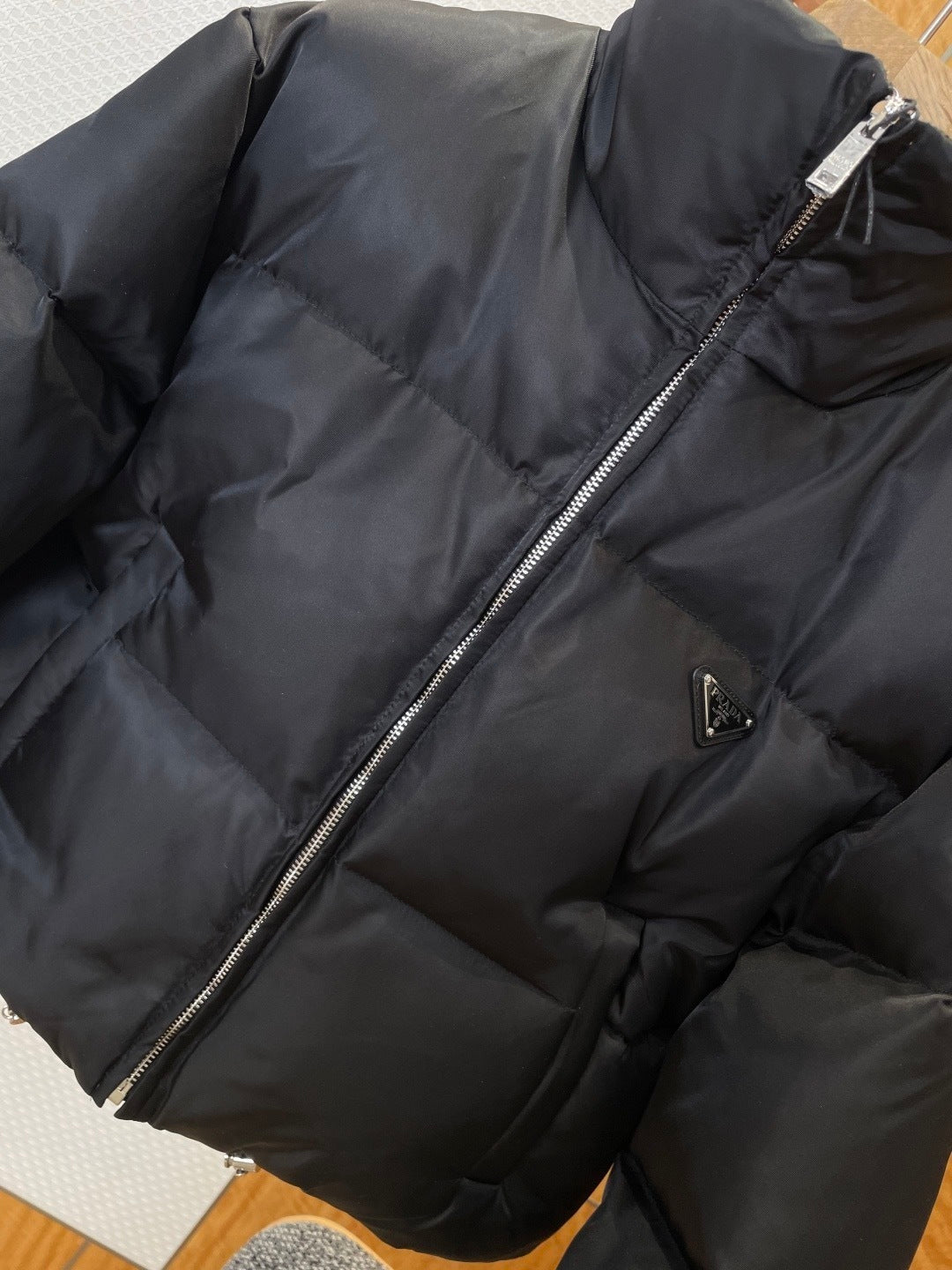 Prada Re-Nylon Short Down Jacket "Black"