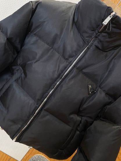 Prada Re-Nylon Short Down Jacket "Black"