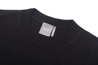 Dior Reverse Sweater "Black Wool-Cashmere Jacquard"