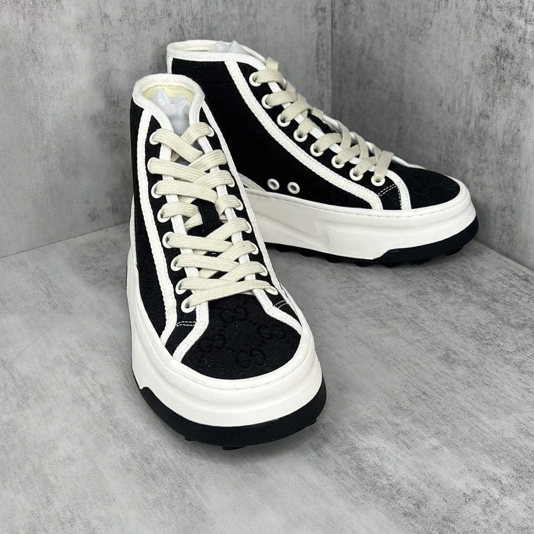 Gucci Tennis 1977 High-Top "White-Black Monogram"