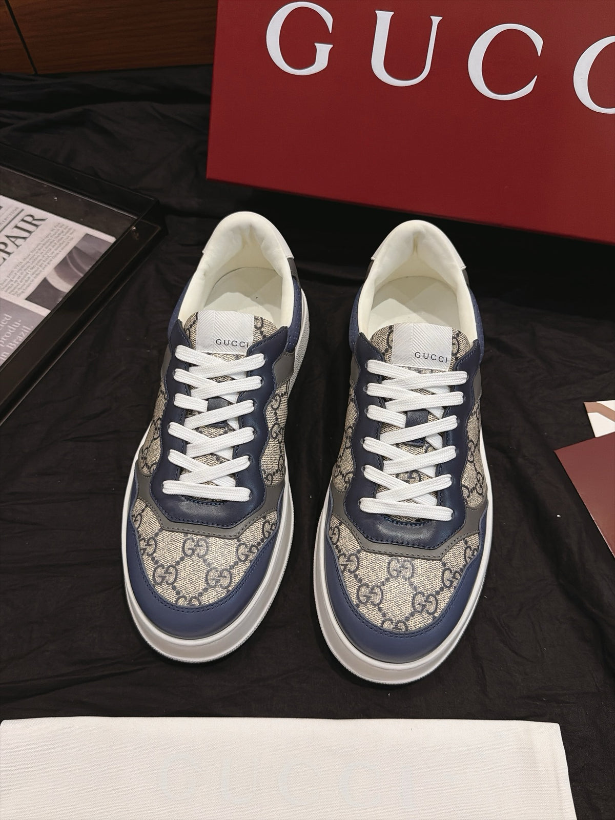 Gucci Chunky Sneaker with GG "Beige-Blue"