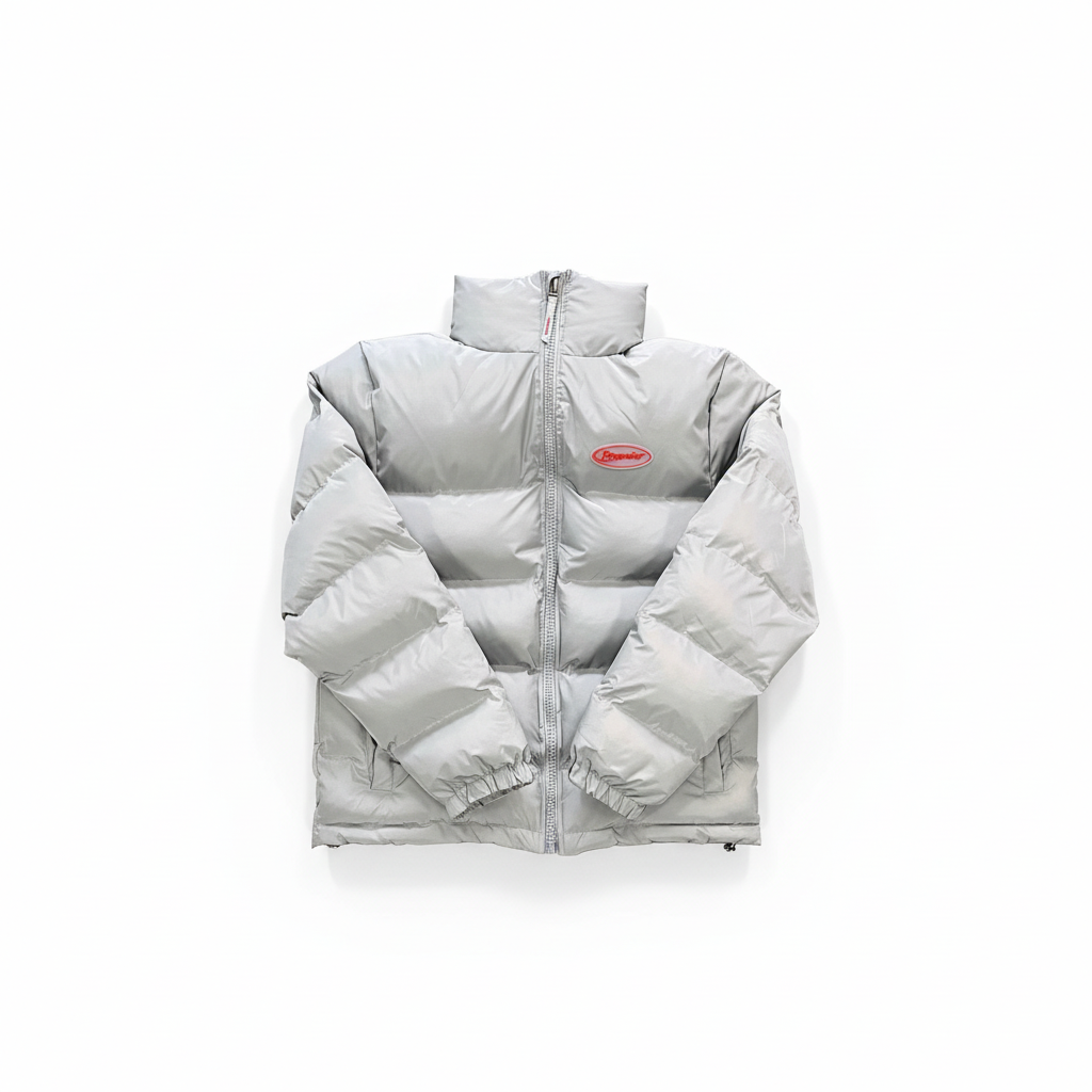Trapstar Hyperdrive Down Jacket "Grey-Red"
