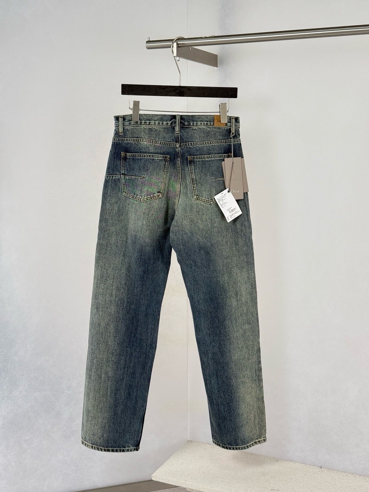 Dior Jeans with Patchwork Effect "Blue Cotton Twill"