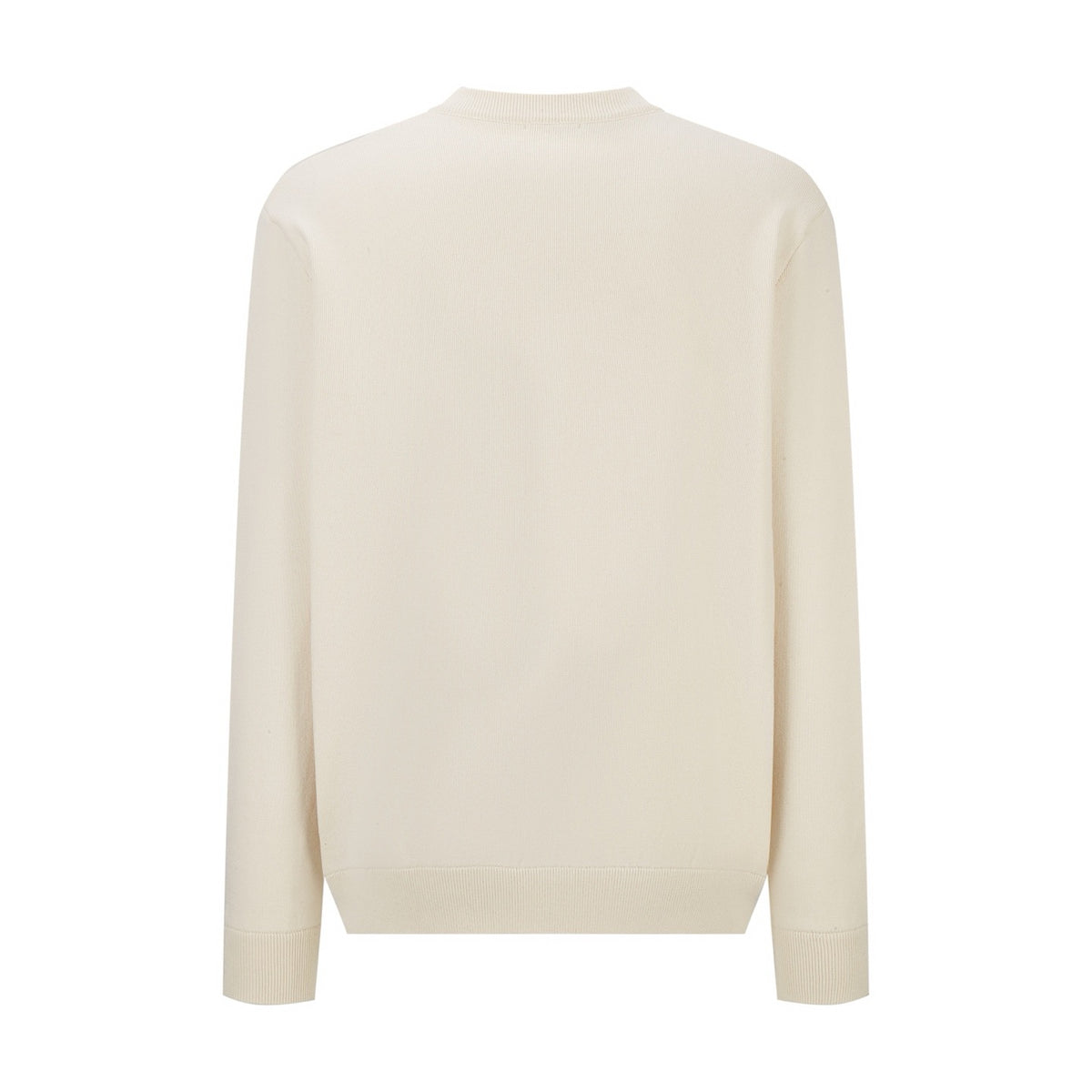 Moncler Monogram Cotton Blend Jumper "White Ivory"