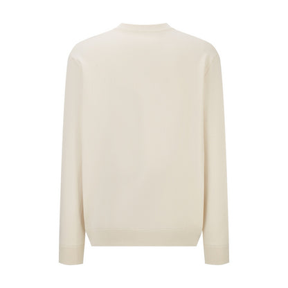 Moncler Monogram Cotton Blend Jumper "White Ivory"