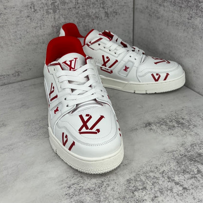 Louis Vuitton Trainers "White-Red Recycled"