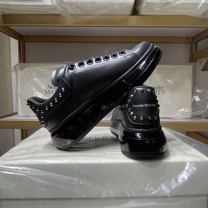 Alexander McQueen Oversized "Black Studded-Clear Sole"