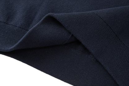 Moncler Monogram Cotton Blend Jumper "Navy Blue"