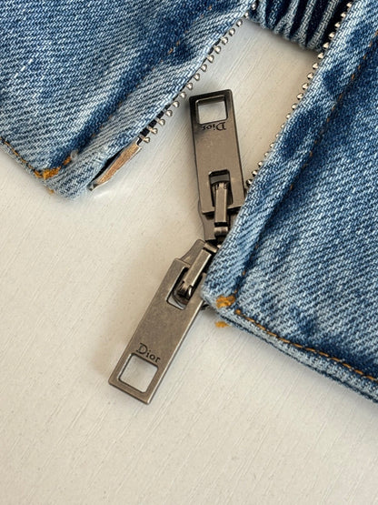 Dior Zipped Jacket "Blue Cotton Twill"
