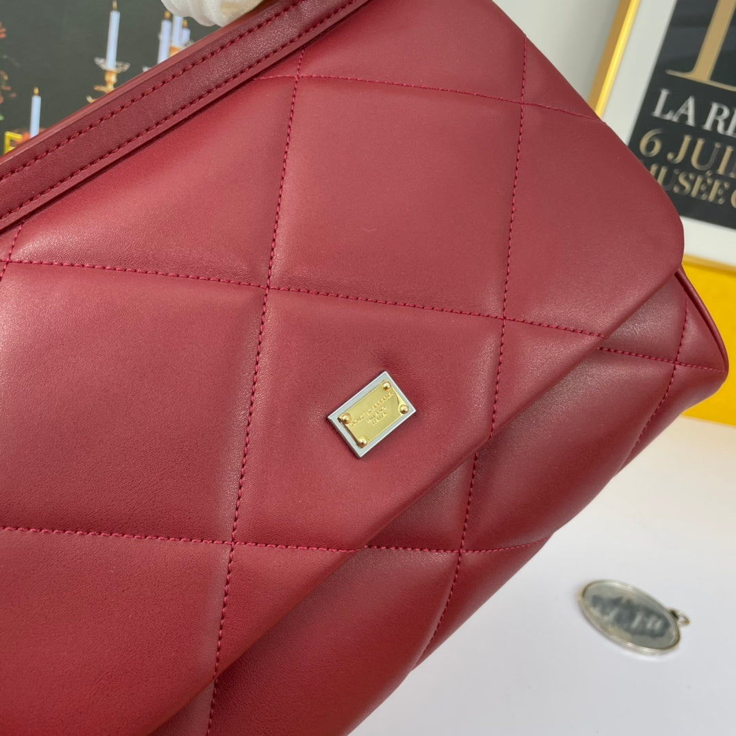 Dolce & Gabbana Sicily Quilted Leather Handbag