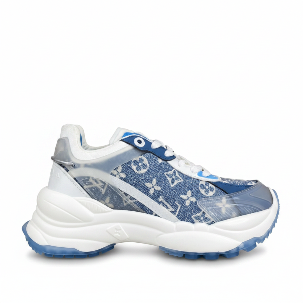 Louis Vuitton Run 55 "White-Blue Denim"