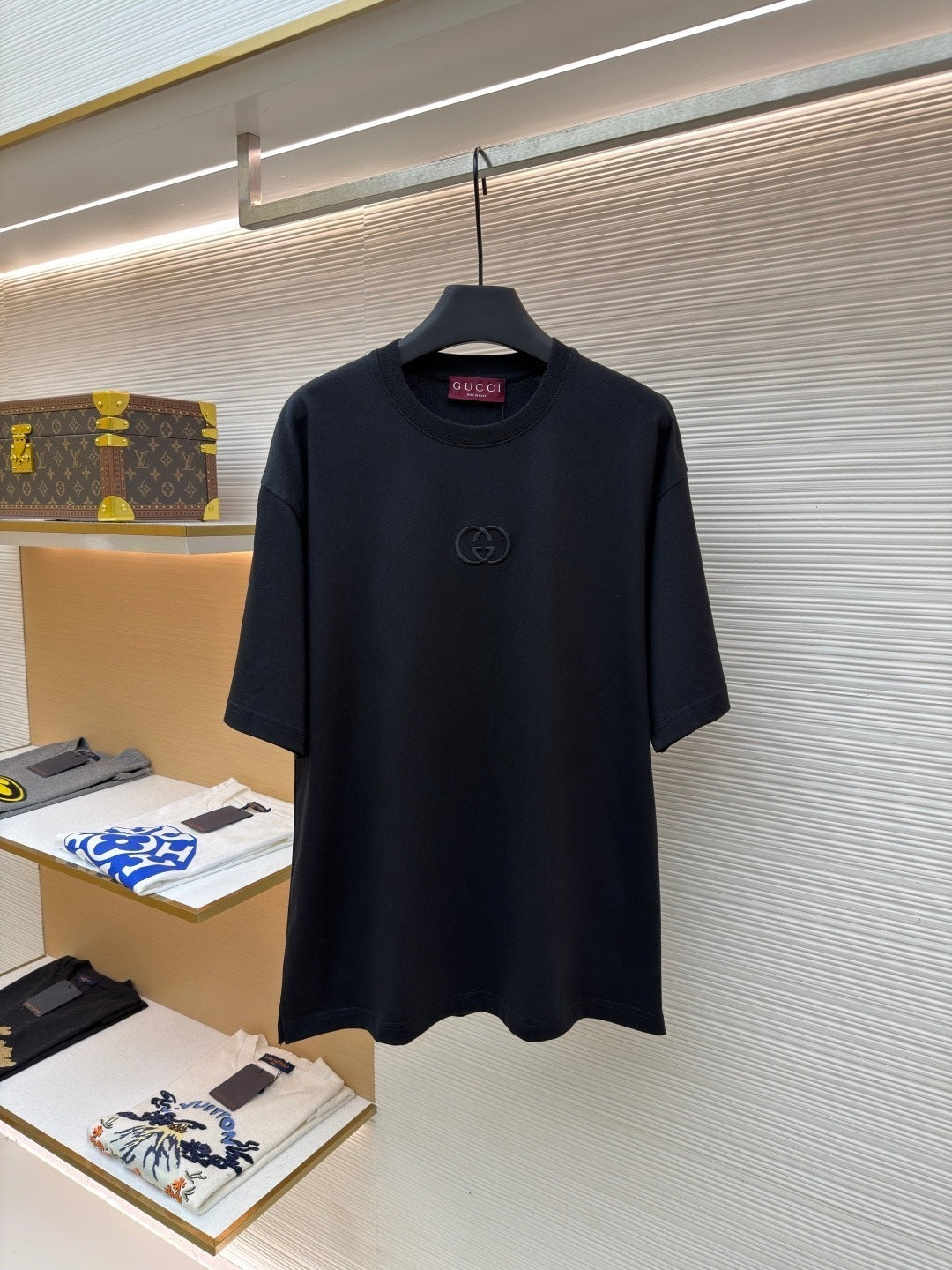 Gucci Cotton Jersey T-Shirt with Embroidery "Black"