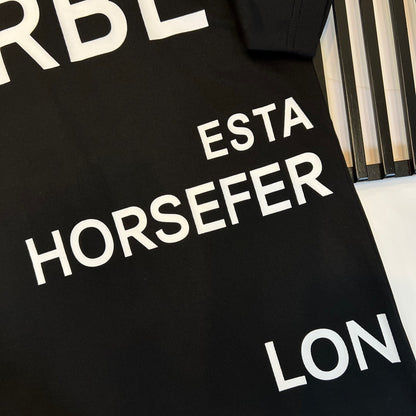 Burberry Horseferry Print Cotton T-Shirt "Black"