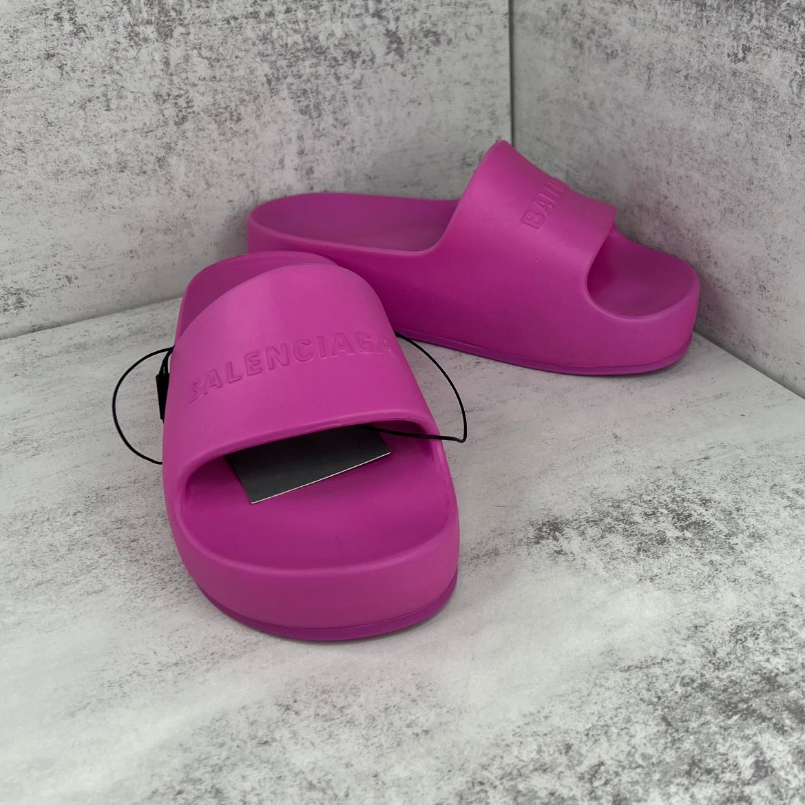 Balenciaga Chunky Slides "Magenta"