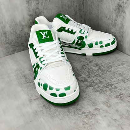 Louis Vuitton x Yayoi Kusama Trainers "Green-White"