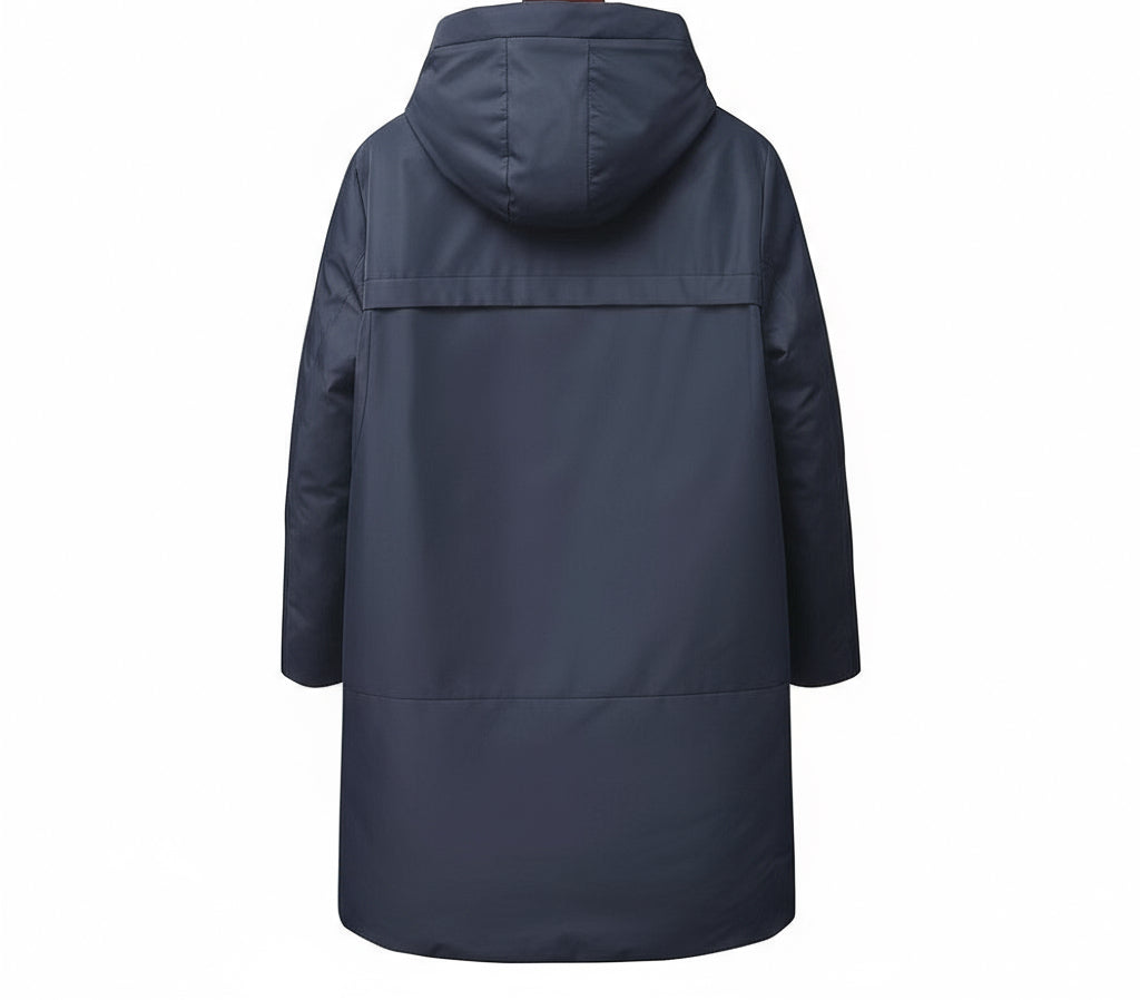 Prada Long Down Jacket "Navy Blue"