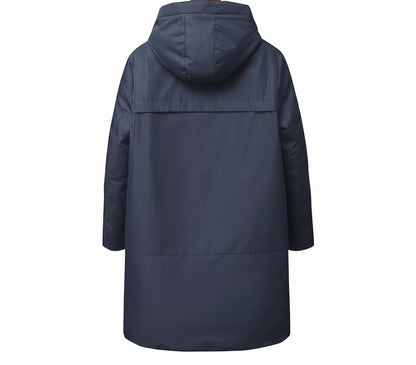 Prada Long Down Jacket "Navy Blue"
