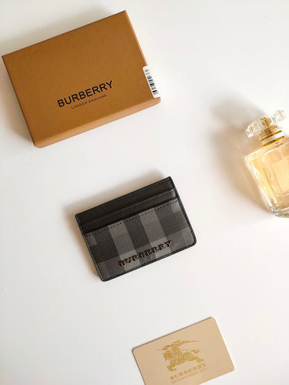 Burberry Check Card Case