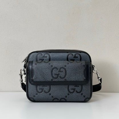 Gucci GG Jumbo Leather Crossbody Bag
