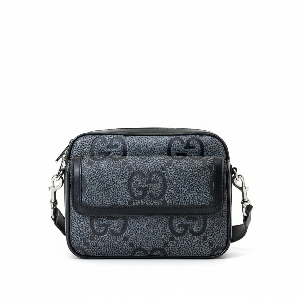 Gucci GG Jumbo Leather Crossbody Bag