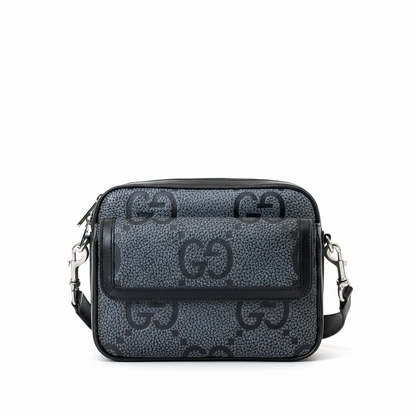 Gucci GG Jumbo Leather Crossbody Bag