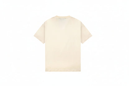 Gucci College Logo Print T-Shirt "Beige-Yellow"