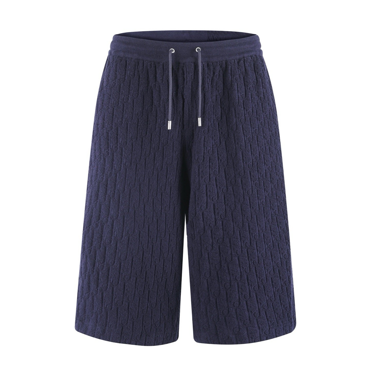 Dior Oblique Bermuda Shorts "Navy Blue Terry Cotton"