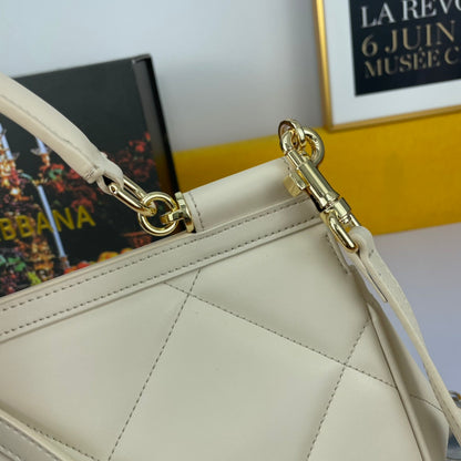 Dolce & Gabbana Sicily Quilted Leather Handbag