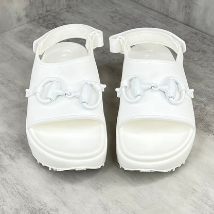 Gucci Horsebit Sandals "White"