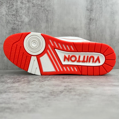 Louis Vuitton Trainers Velcro Strap "Orange"