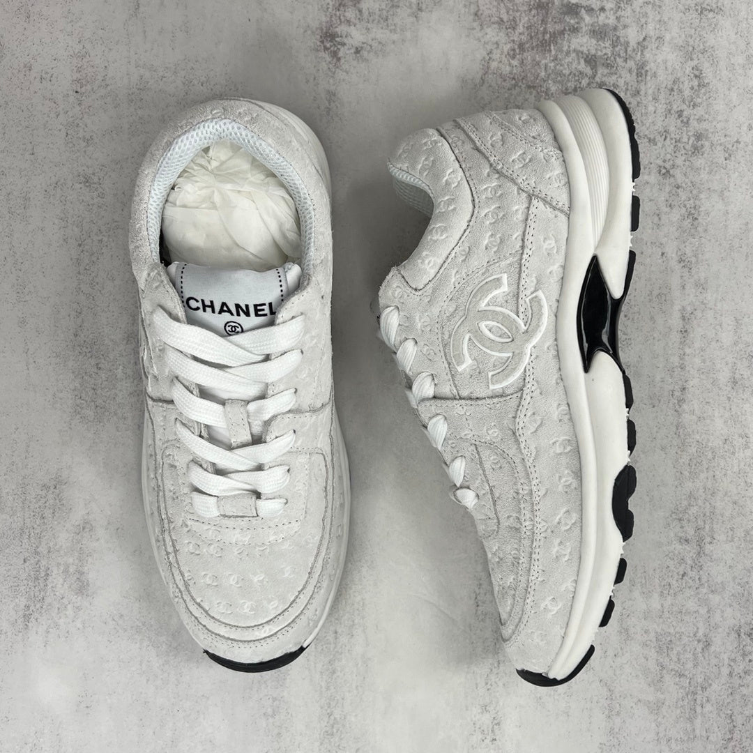 Chanel 22A "Grey All Over Logo"