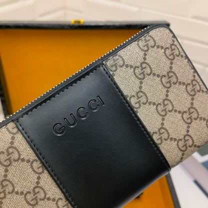 Gucci GG Supreme Zip Around Wallet