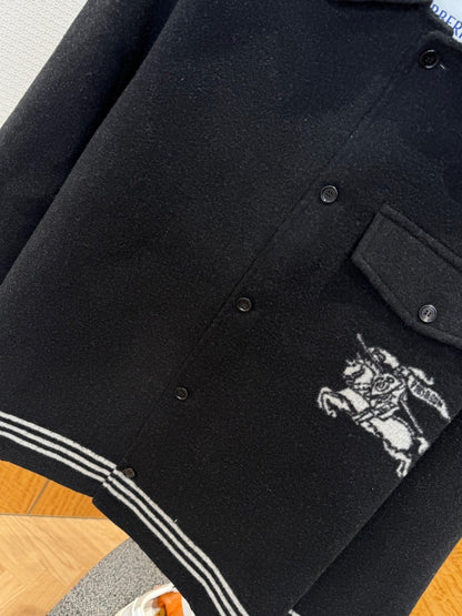 Burberry EKD Wool Overshirt "Black"