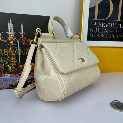 Dolce & Gabbana Sicily Quilted Leather Handbag