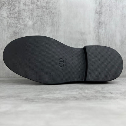 Dior Leather Derby Monk Strap Shoes "Black"