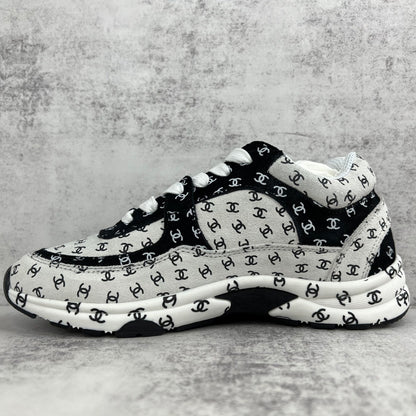 Chanel 22A "White-Black All Over Logo"