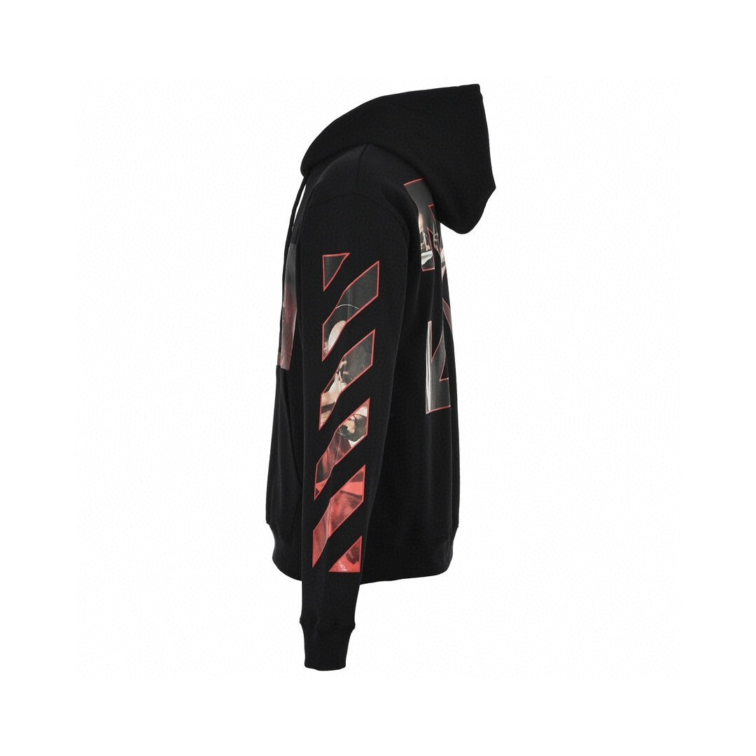 Off-White Caravaggio Hoodie "Black-Red"