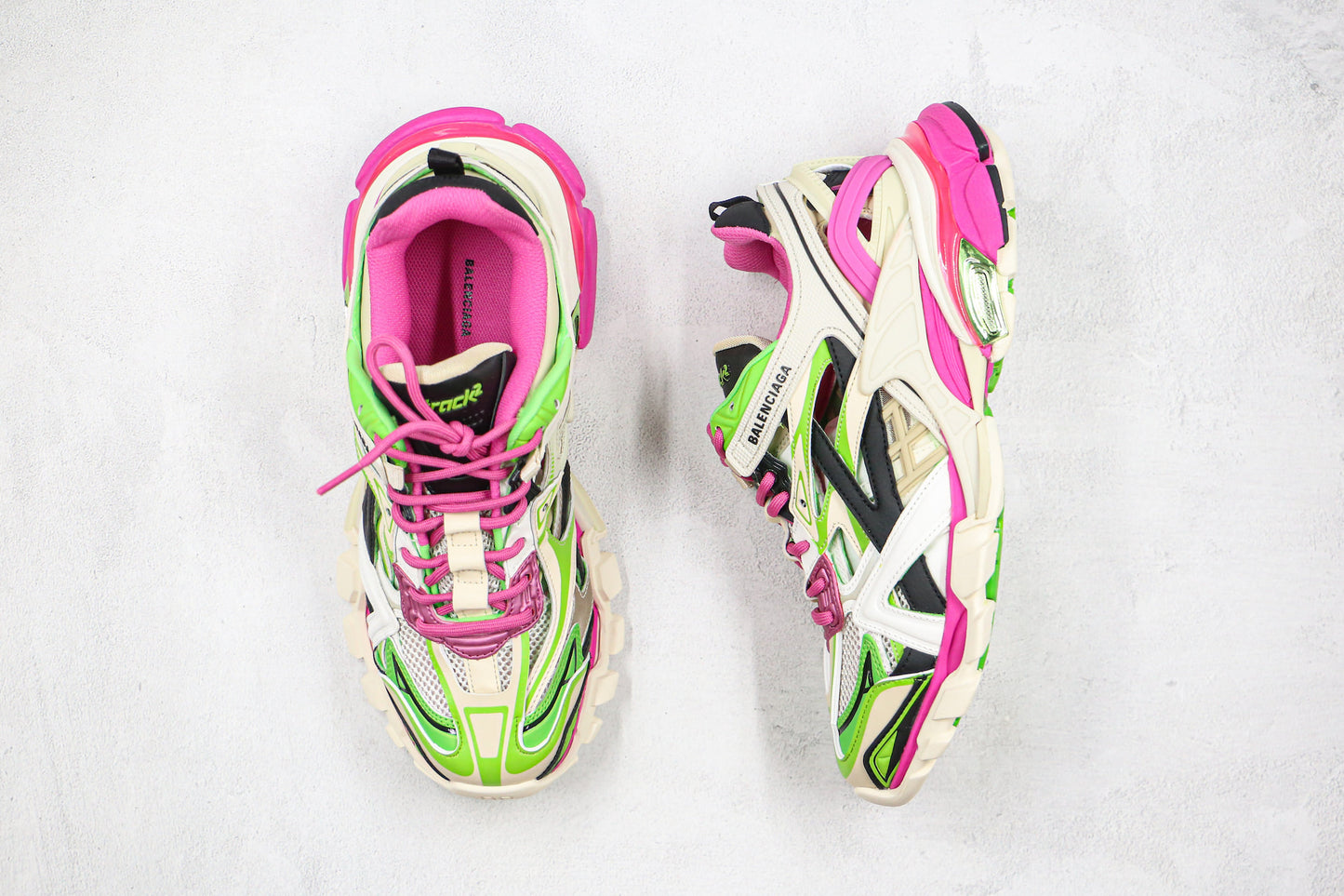 Balenciaga Track 2.0 "White-Pink-Green"