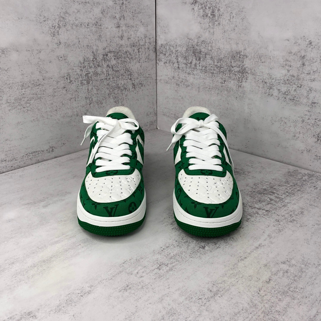 Louis Vuitton x Nike Air Force 1 "Green-White"